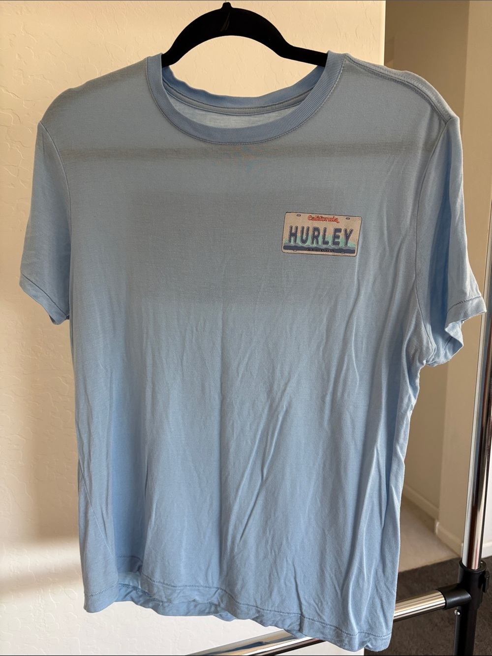 Hurley Light Blue Short Sleeve Logo Tee
